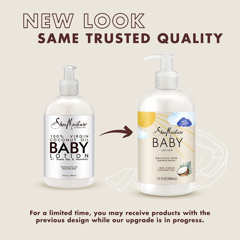 SheaMoisture Baby Lotion for All Skin Types 100% Virgin Coconut