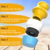 WADY Portable Sunscreen Applicator, Refillable Travel Dispenser Bottle with Suncream,