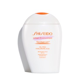 Shiseido Urban Environment Oil-Free Sunscreen SPF 42 - 143 mL - Protects, Hydrates, Mattifies & Works as Face Primer - Water Resistant for 40 Minutes - Non-Comedogenic