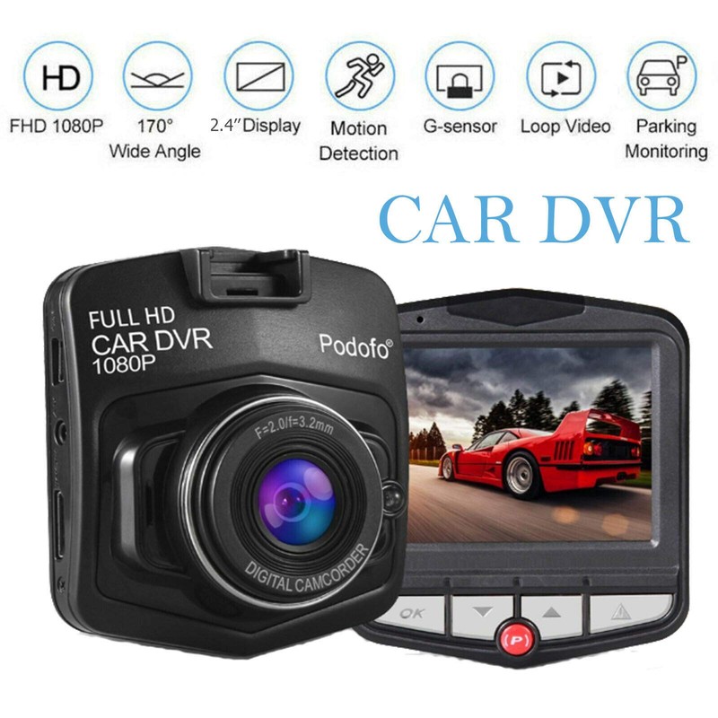 Riloer 2.4 Inch Dash Cam, 1080p HD Car DVR Camera,