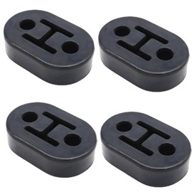 ACCYPRO 4PCS Car Exhaust Rubber Hanger Universal Heavy Duty Rubber Exhaust Bracket Bushing Mount 2 Holes 0.43inch (2 Holes)