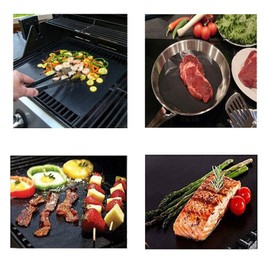 CMWNB 2pcs Non Stick Teflon Oven Liners Mat Reusable Baking Sheet Liners Cooking Mat Baking Sheet Liner Drip Tray Liner Compatible with Traeger Pro 22, Pro 575, Pro 780