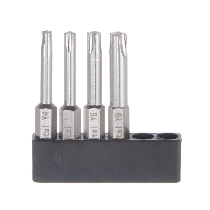 sourcing map Y4-Y8 Tri-Point Screwdriver Bit Set 1/4" Hex Shank