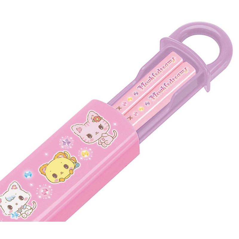 Skater ABS2AMAG-A Sanrio Mukle Dreamy Girls, Antibacterial Slide Chopsticks Case