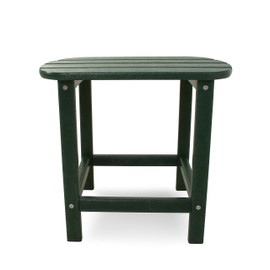 POLYWOOD SBT18GR South Beach 18" Outdoor Side Table, Green
