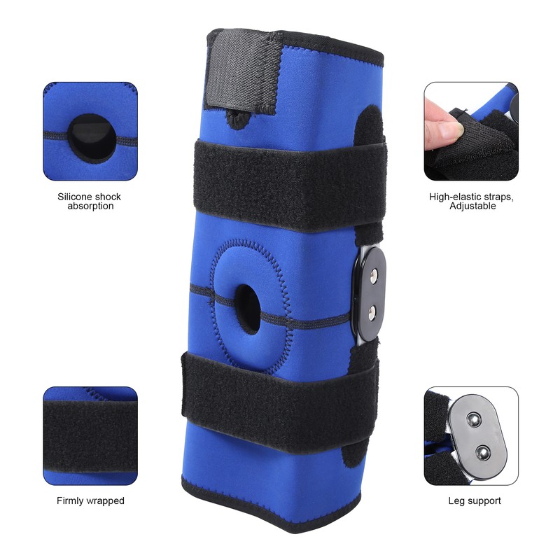 Aluminum Alloy Knee Brace Adjustable Knee Compression Wrap Knee Support
