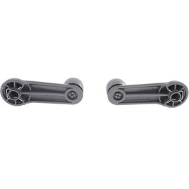 For Nissan Frontier Window Crank 1998-2004 Pair | Front | Set of 2 | Gray | Plastic | 8076001G2