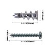 T.K.Excellent Assortment of Cavity Wall Plugs Zinc for Plasterboard (Pack