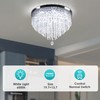 YPQXYHDA Modern Crystal Chandeliers LED 5 Tier Crystal Ceiling Light