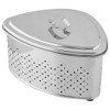 Takekoshi CK-114S Triangle Corner with Lid Antibacterial Stainless Steel