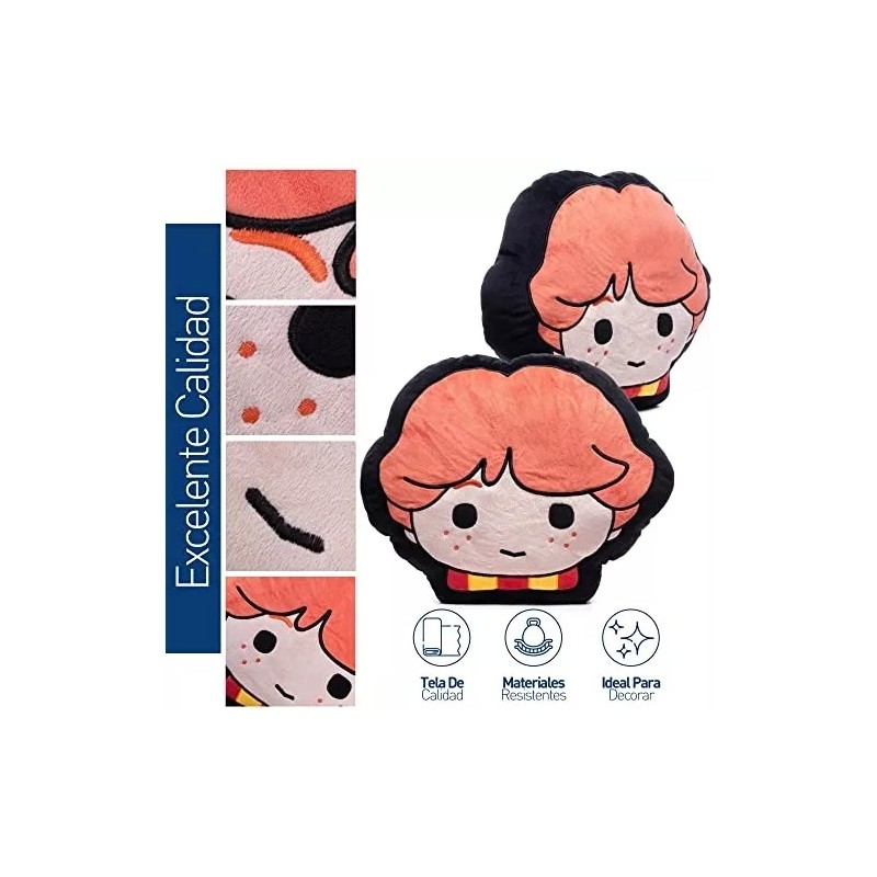 Bluelander Cojín De Peluche Ron Weasley Suave Decorativo De Colección