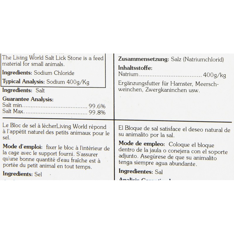 Living World Hamster Salt And Mineral Lickstone