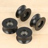 Pulley, 4pcs 0840UU U Type U-Groove Pulley Roller Guide Wheel
