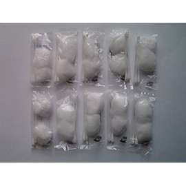Disposable Traval Vanity Kit (Cotton Swabs and Cotton Balls) (Pack of 10)
