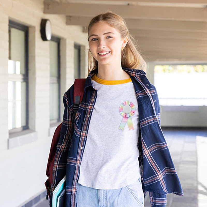 Pack of 8 Colorful Badges, Winning Badges, Wedding Badges, Graduation