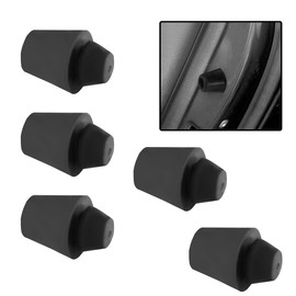 ZIMISI Car Door Bumper Shock Absorbers, 0.7" x 0.5" Car Door Edge Guard Cushion, Rubber Slam Stoppers, Front Rear Door Soundproof Protector Buffer Pads for Cars, Trucks, SUVs (5PCS)
