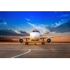 CHNYWORK 7ftx5ft Airplane Photography Backdrop Aircraft Parking Airport Runway Blue
