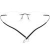 FONEX Titanium Glasses Frame,Rimless Frameless Optical Eyewear Eyeglasses for Men