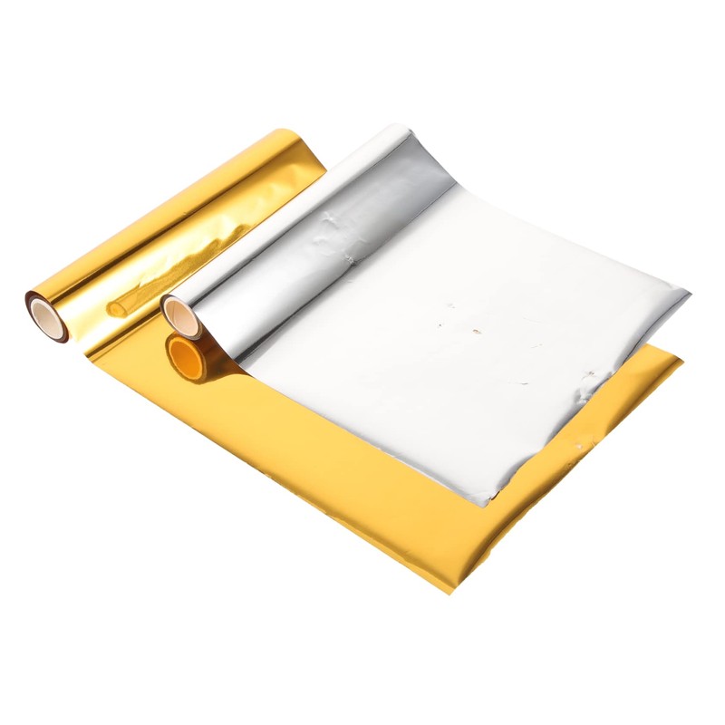 Ciieeo 5sets Foil Transfer Paper Rolls Heat Transfer Foil Sheets
