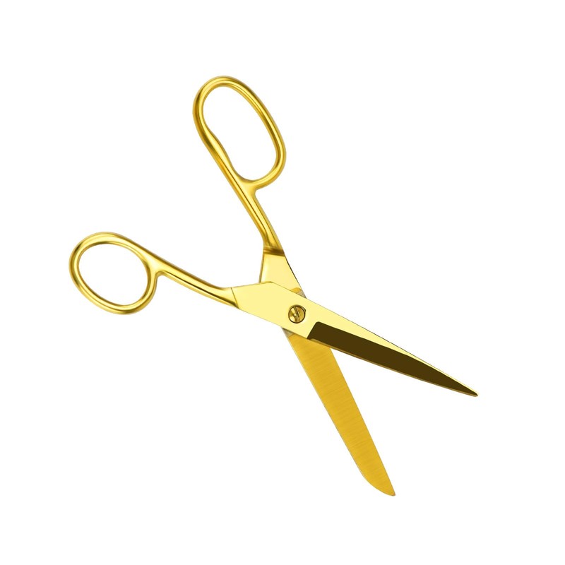 MultiBey Scissors Straight Recycled Stainless Steel 7" Copper Gold Multipurpose