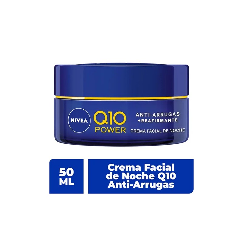 Nivea Q10 Power Crema Facial de Noche, Todo Tipo de
