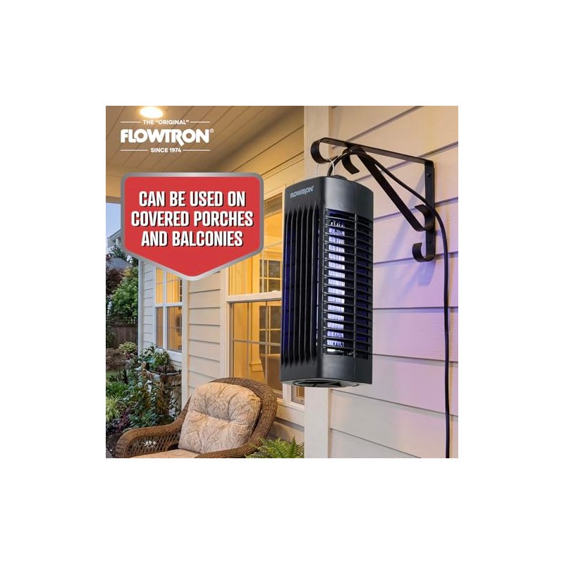 Flowtron Indoor Bug Zapper (Black) - 1000V Electric Insect Killer