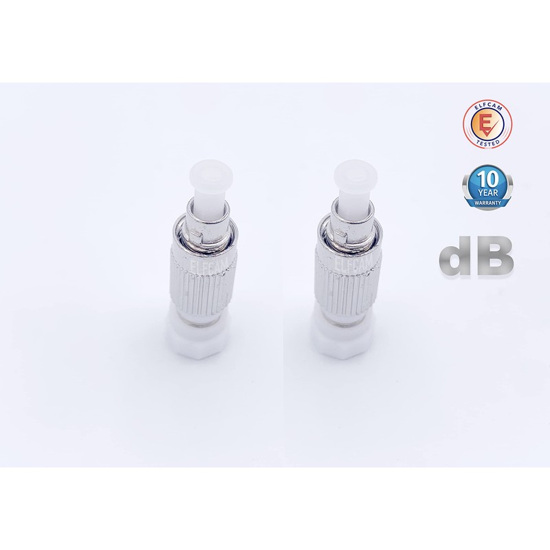 Elfcam® - Fiber Optic Attenuator FC/PC Single Mode Male/Female 2pcs