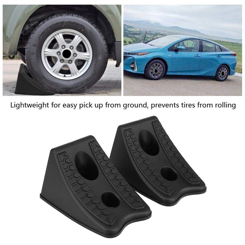 Wheel stopper, 2 pieces, car anti-slip rubber tyres, non-slip stopper,
