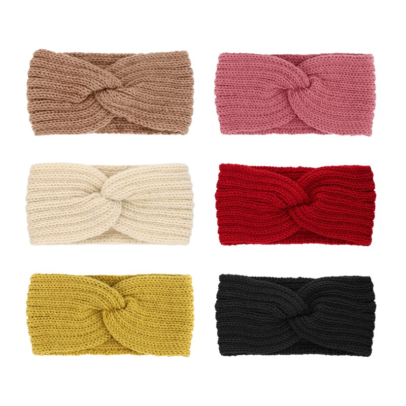 DRESHOW Diadema Mujer Invierno Diadema Cabeza Anchas Cabello Turbante Banda