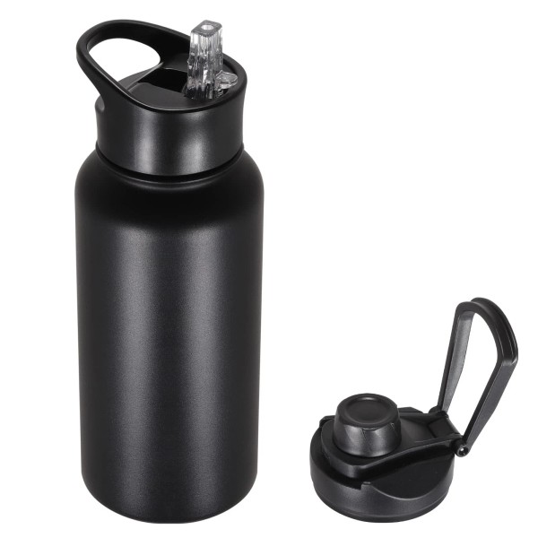 Vqrrcki Best oz Insulated Water Bottle with Straw Lid &