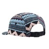 Hatphile Pattern Multi Color Stripe 5 Panel Hat (Large, Native