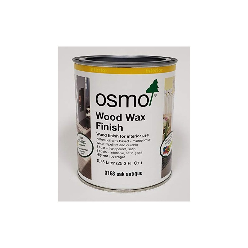 Osmo Wood Wax Finish Transparent, 3168 Oak Antique - .750