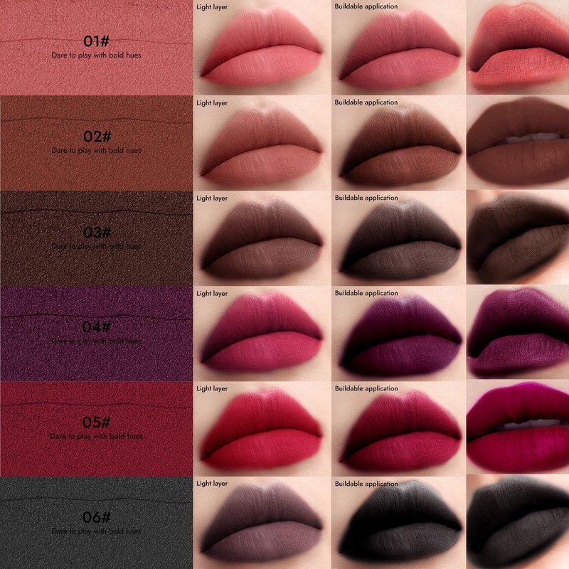 YOUNG VISION Velvet Matte Liquid Lipstick Long Lasting, 4-in-1 Multi-Use