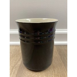 Le Creuset Shiny "Black Onyx" LE CREUSET Small Utensil Crock 1.1 L 1.15 Qt NWT *2nd Choice*