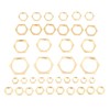 Brass Hex Lock Nuts, 40pcs G1/8 G1/4 G3/8 G1/2 G3/4