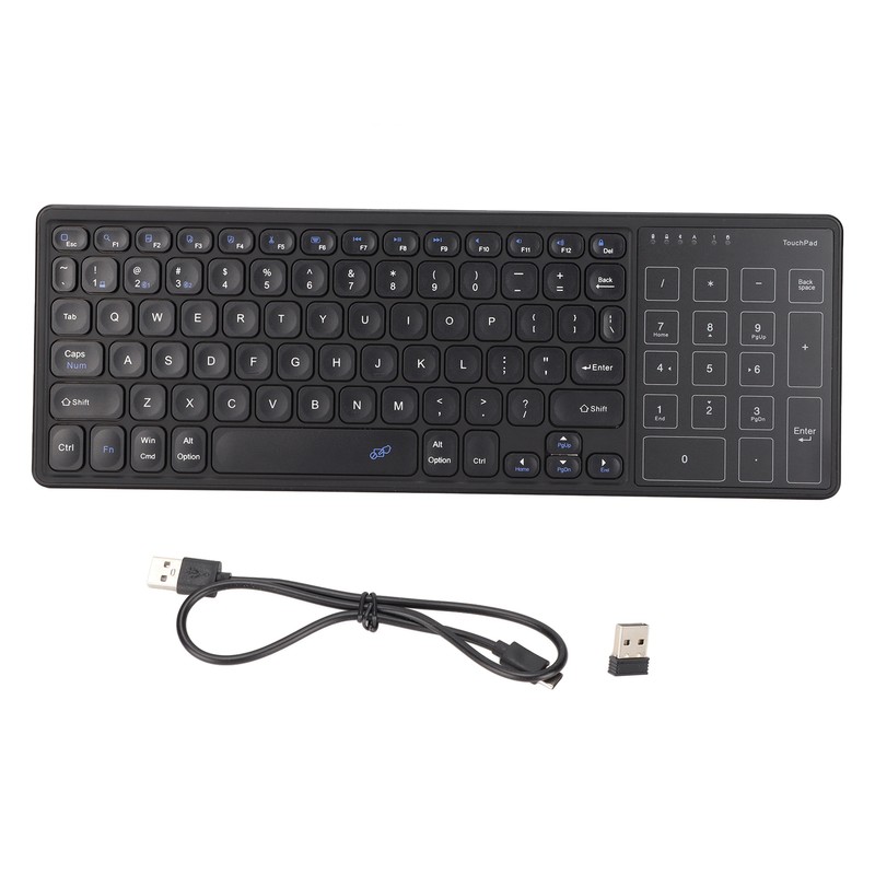 Touchpad Keyboard Numeric Touchpad 2.4G Wireless USB Receiver Plug and