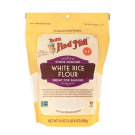 Bob's Red Mill White Rice Flour, 24oz (Pack of 4) - Non GMO, Vegan, Kosher