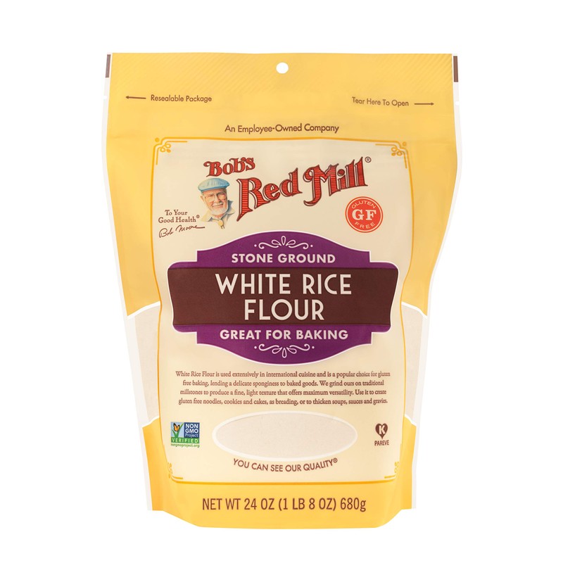 Bob's Red Mill White Rice Flour, 24oz (Pack of 4)