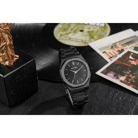 GORBEN Minimalist Watch, Business Men's Wrist Watches for Men (Black)