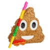Fax Potato Poop Emoji Pinata, Rainbow Buster Stick and Blindfold