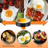 HARFINGTON 6Pcs Egg Rings 4" Stainless Steel Nonstick Round Pancake