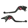 S21 Black (Red) Suzuki Brake Clutch Lever, 6 Adjustable Levels,