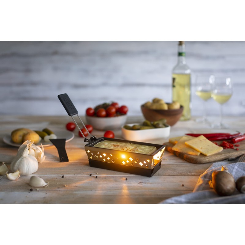Kuhn Rikon Mini Raclette Set, Gold, Steel, Small