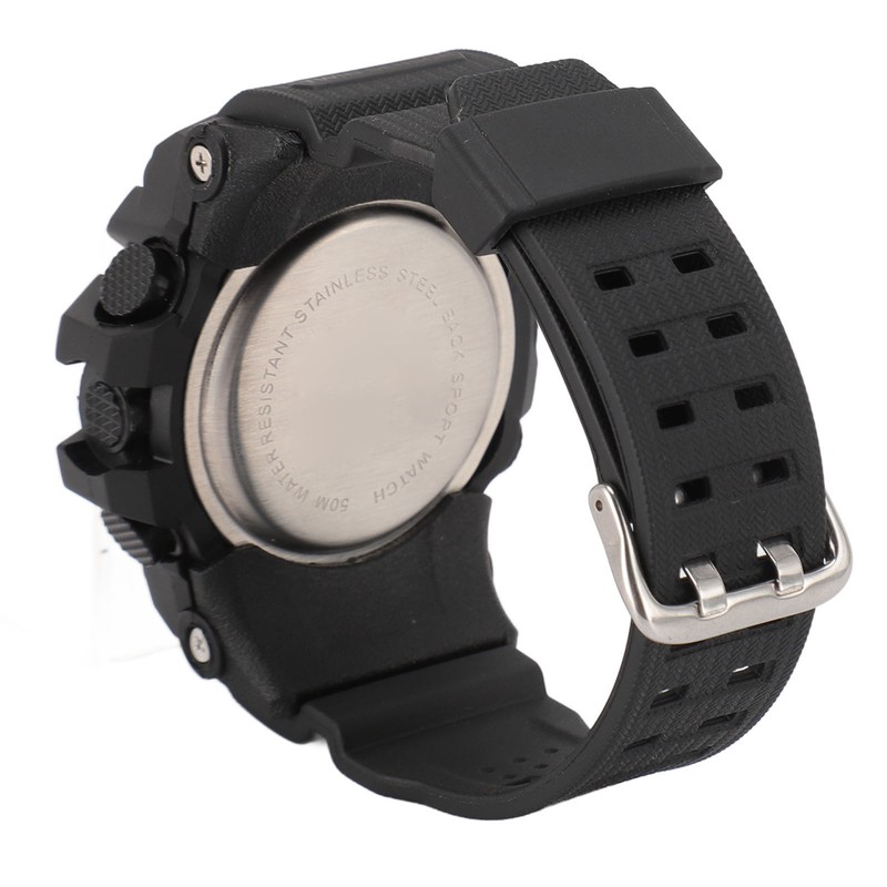 Digital Sports Watch 50m Waterproof Alarm Clock Electronic Watch with