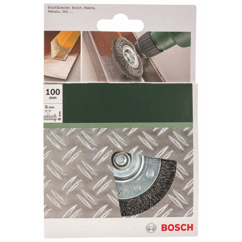 Bosch 2609256532 6 x 100 mm Wire Wheel Crimped Wire