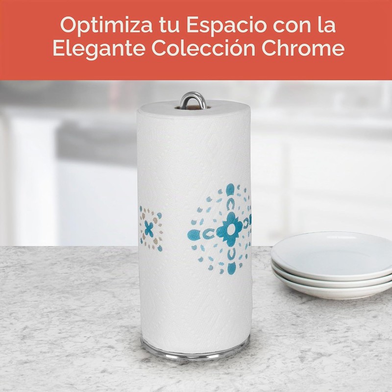 Soporte para Toallas de Papel Spectrum Euro Cromado 41070: Estilo