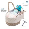 YeaYee Baby Nappy Caddy Organiser, Multifunctional Storage Box for Nappies,