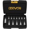 LEXIVON HEX Bit Socket Set, Premium S2 Alloy Steel |