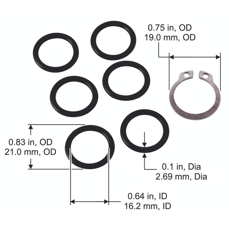 Liberty Garden 4000-ORING Replacement Kit O-Ring, Black