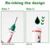Pack of 16 Marking Pens for Deep Holes, 20 mm